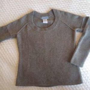 U-KNIT pure cashmere medium sweater in the color flannel